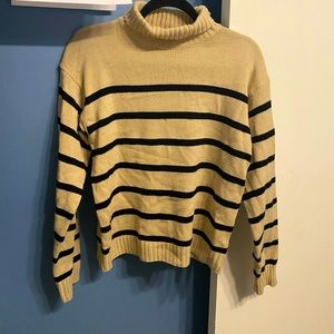 Pink lily striped sweater